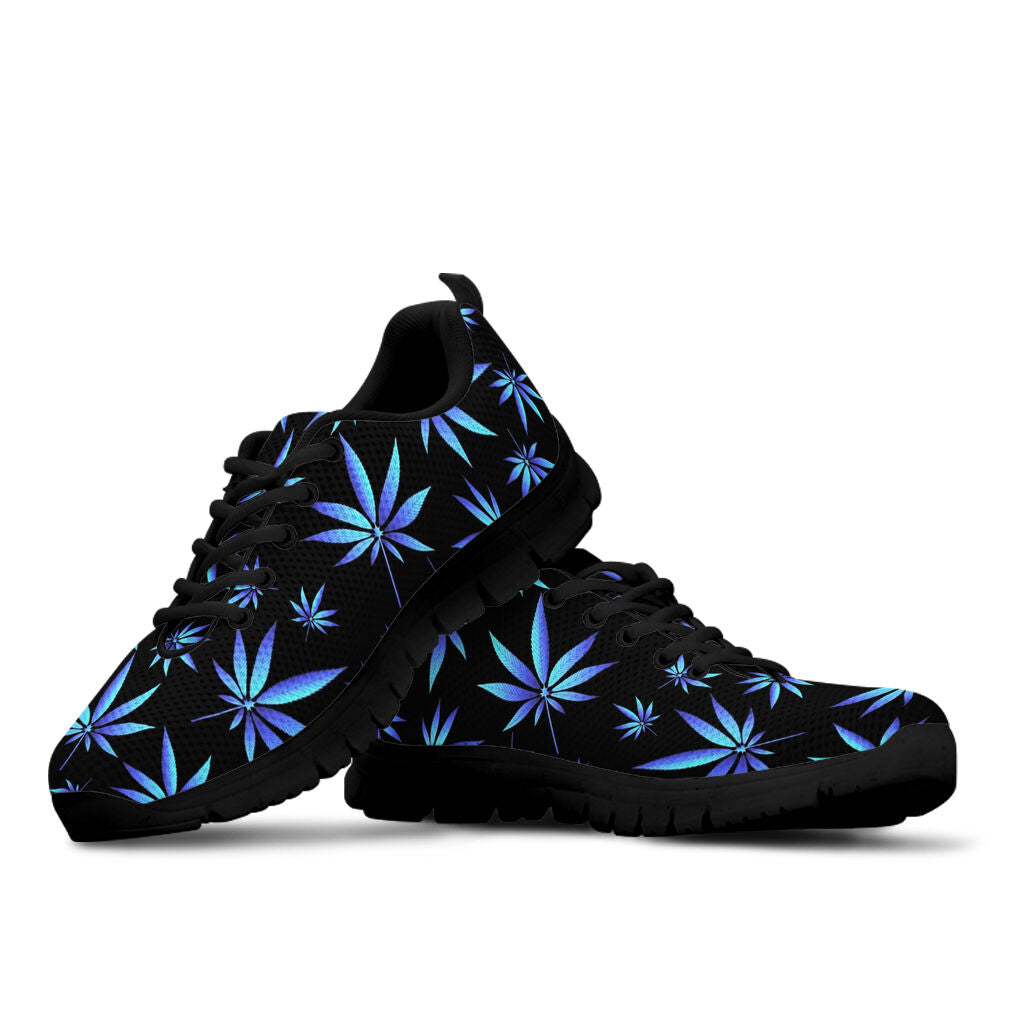 Blue And Teal Stoner - Weed Sneakers 0822