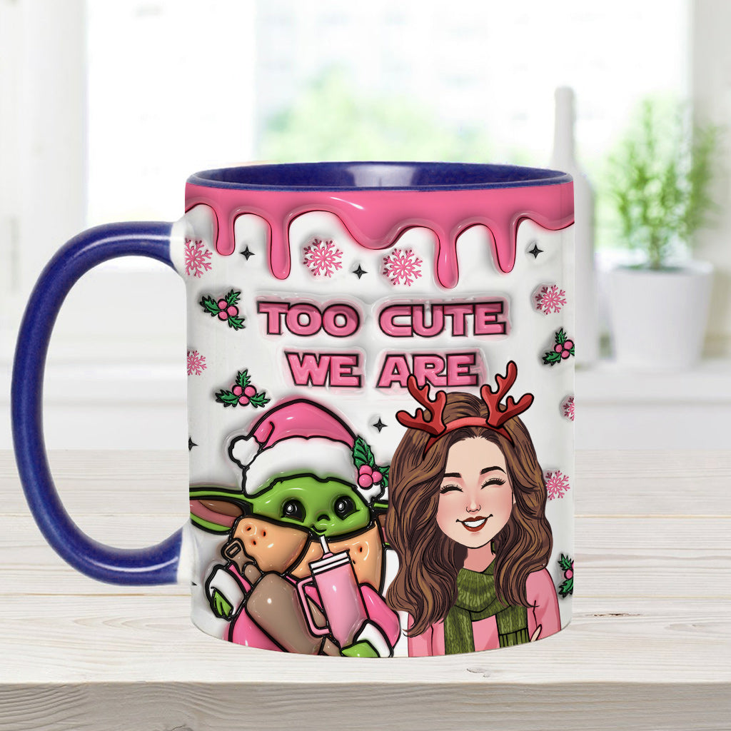 Too Cute We Are - Personalized The Force Accent Mug