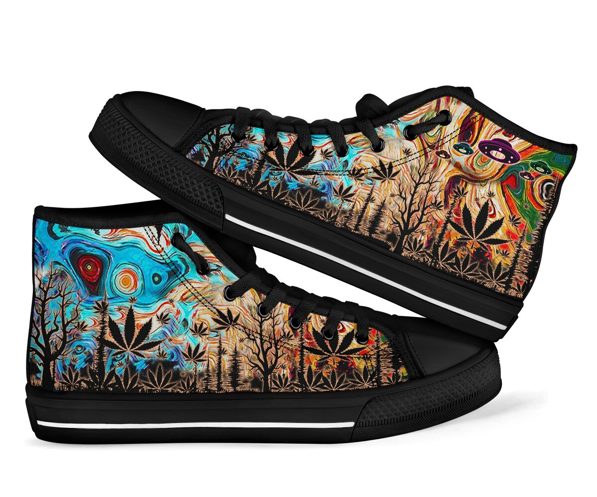 Stay High Everyday - Weed High Top Shoes 0822