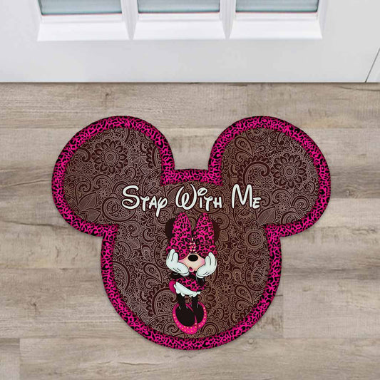 Stay With Me - Mouse Shaped Doormat