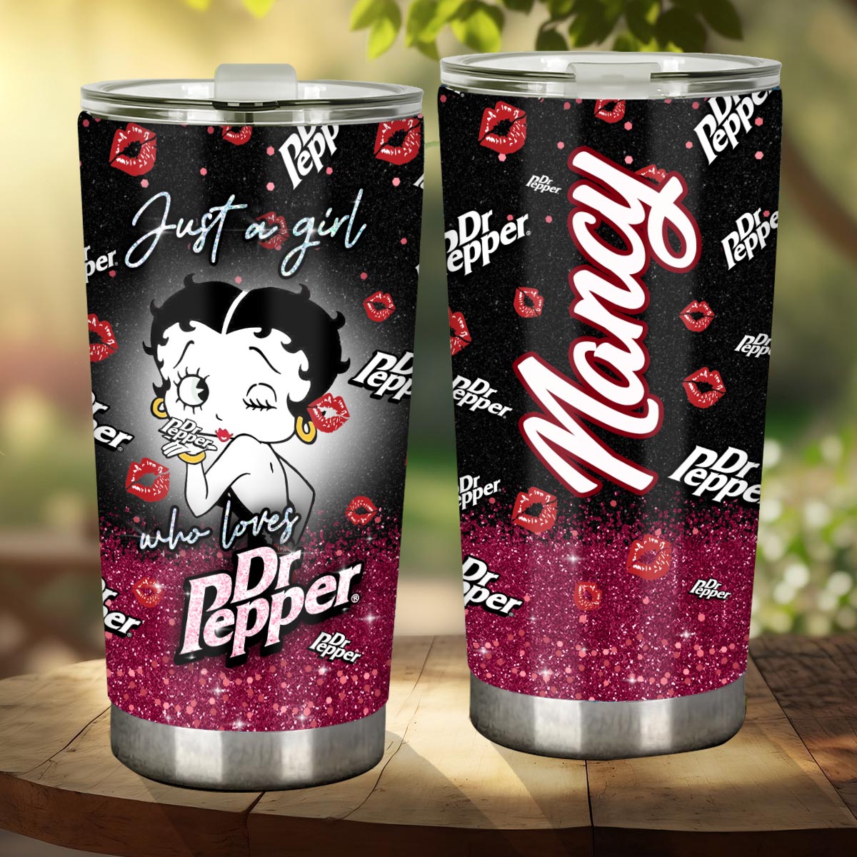 Just A Girl Who Loves - Personalized Texas Drink Tumbler