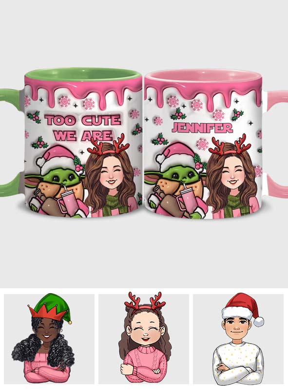 Too Cute We Are - Personalized The Force Accent Mug