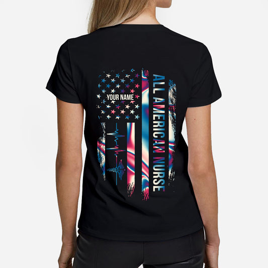 Proud Nurse - Personalized Independence Day T-shirt and Hoodie