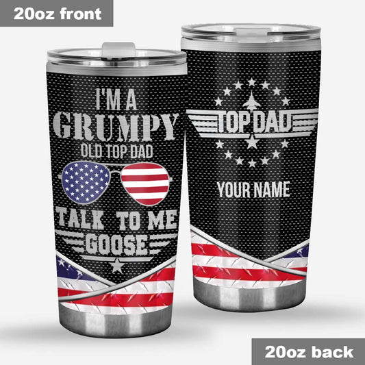 Top Dad - Personalized Independence Day Tumbler