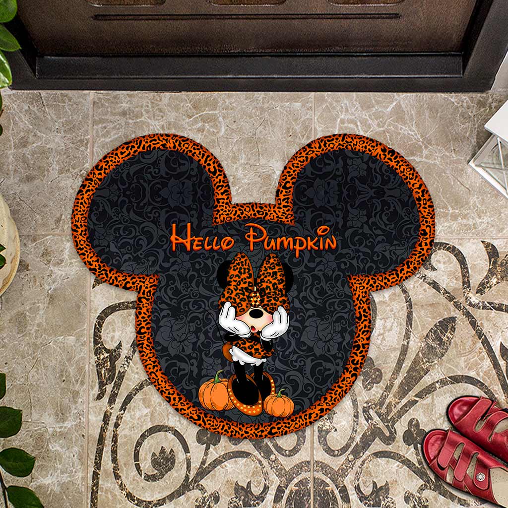 Hello Pumpkin - Mouse Shaped Doormat