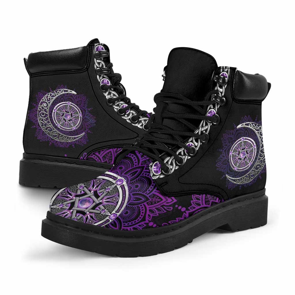 Witch Purple Moon All Season Boots