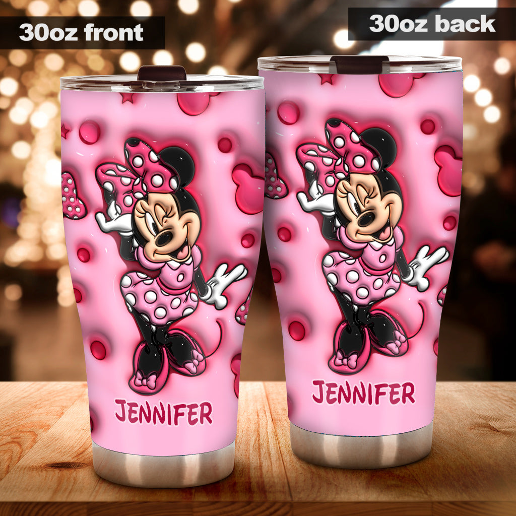 Cute Mouse Custom Name - Personalized Mouse Tumbler