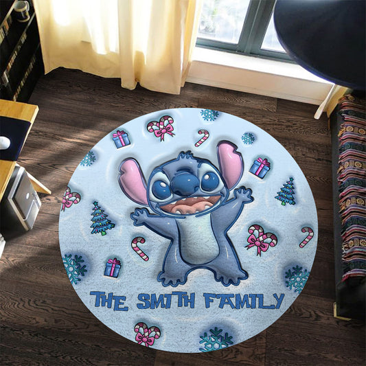 Ohana - Personalized Ohana Round Rug