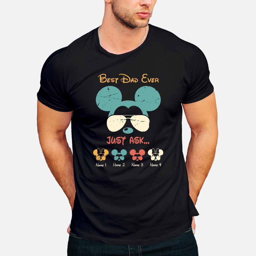 Best Dad Ever - Personalized Father's Day Mouse T-shirt and Hoodie