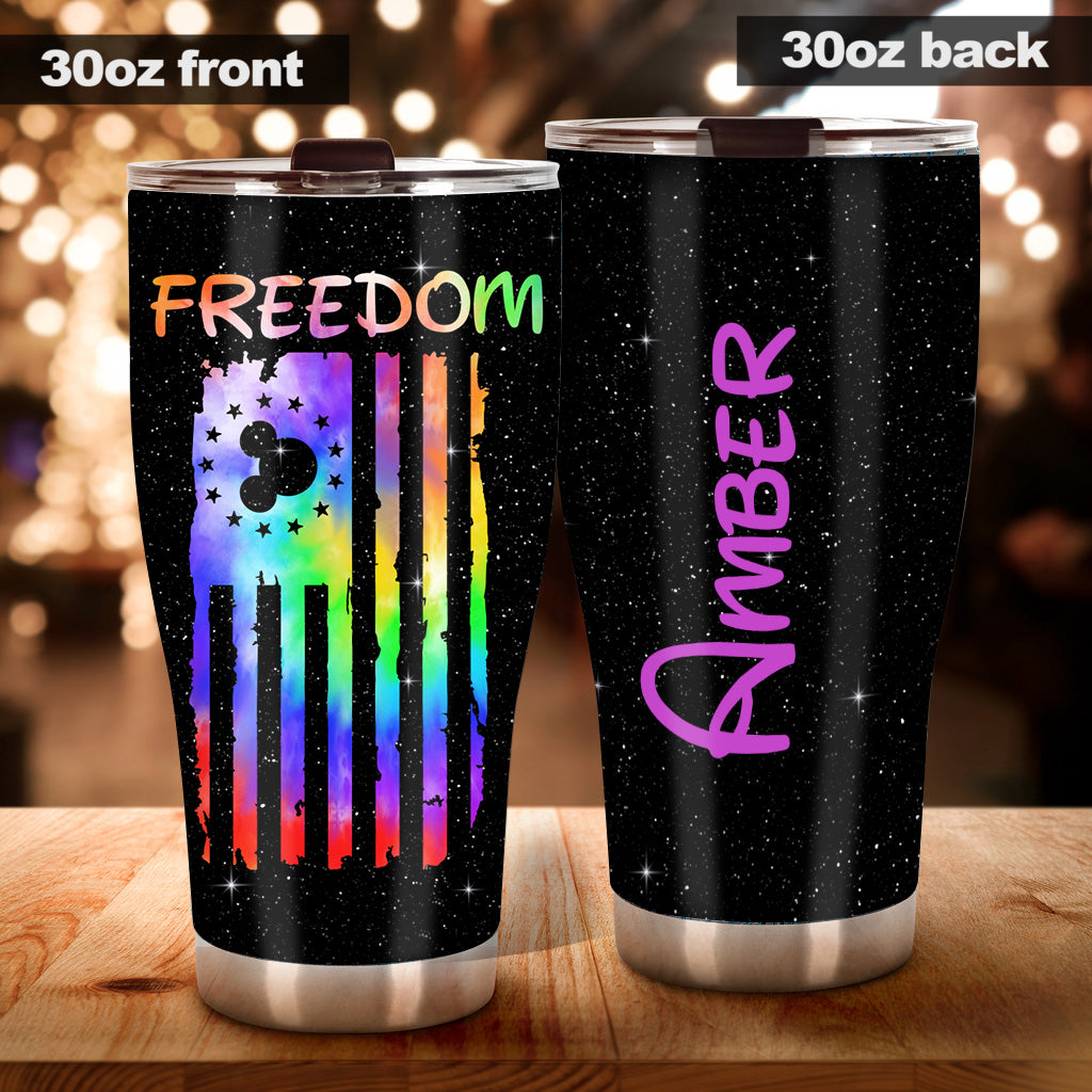 Finding Freedom - Personalized Mouse Tumbler