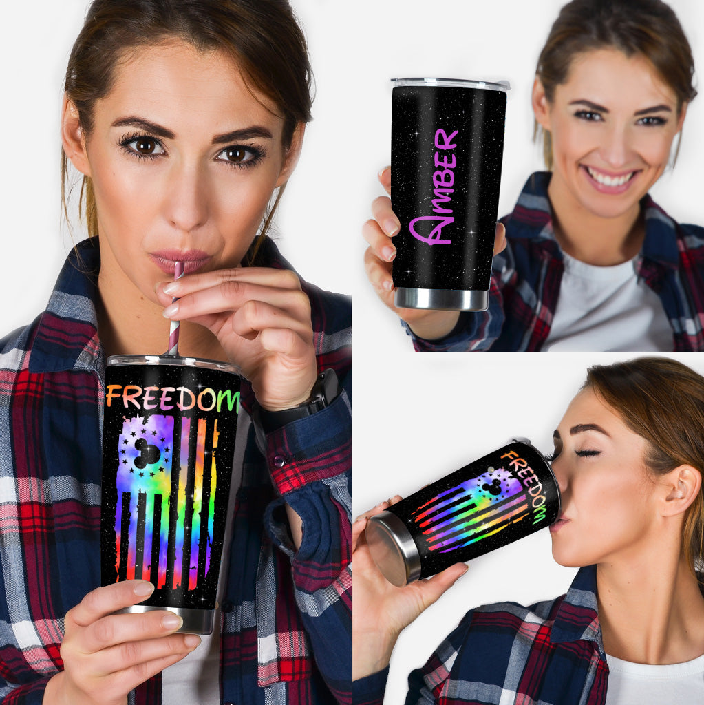 Finding Freedom - Personalized Mouse Tumbler