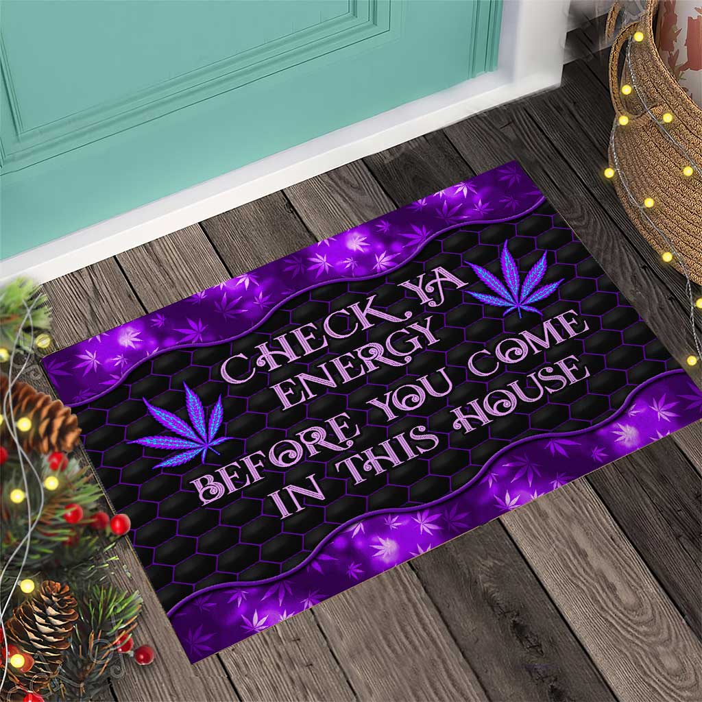 Check Your Energy - Weed Doormat