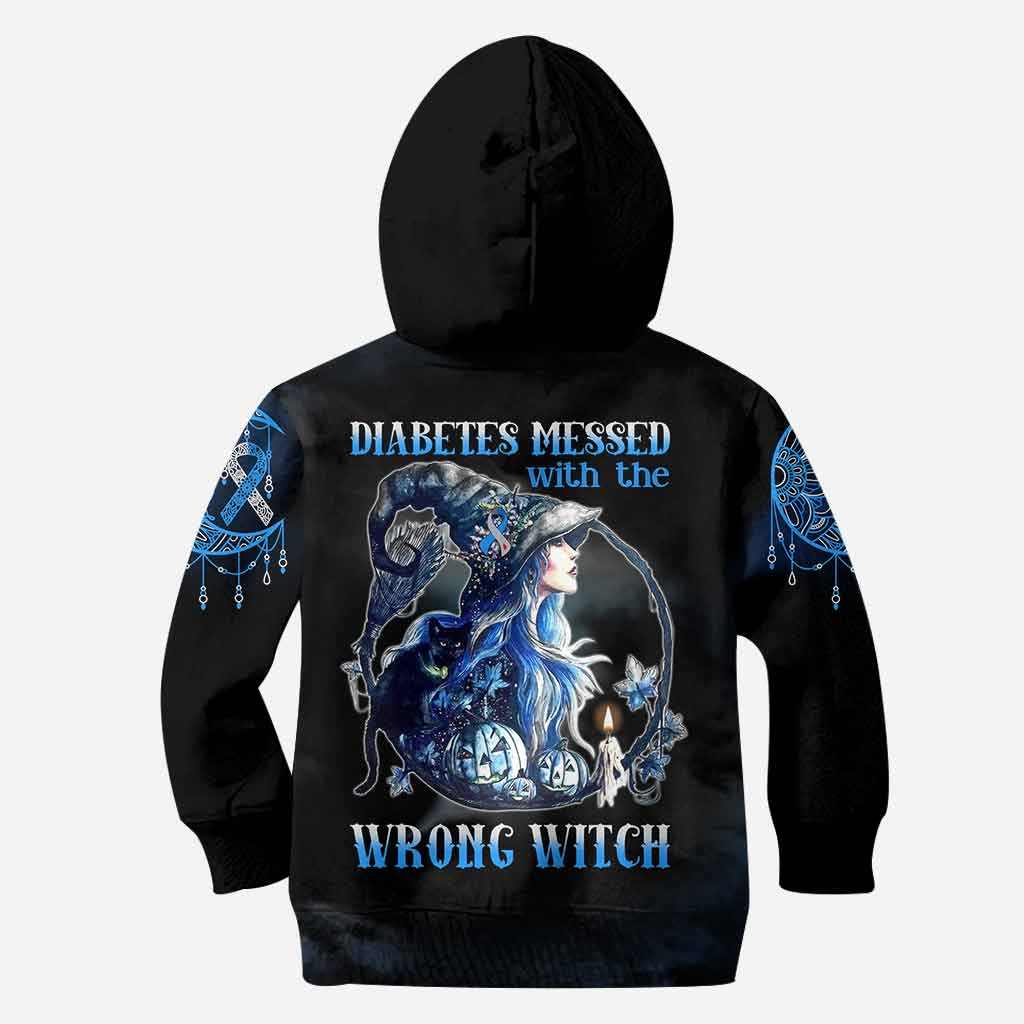 Diabetes Messed With The Wrong Witch - Diabetes Awareness All Over T-shirt and Hoodie