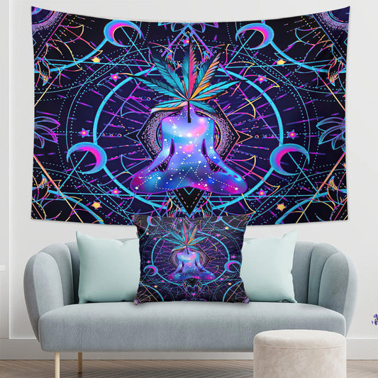 Pot Head - Weed Wall Tapestry & Throw Pillow