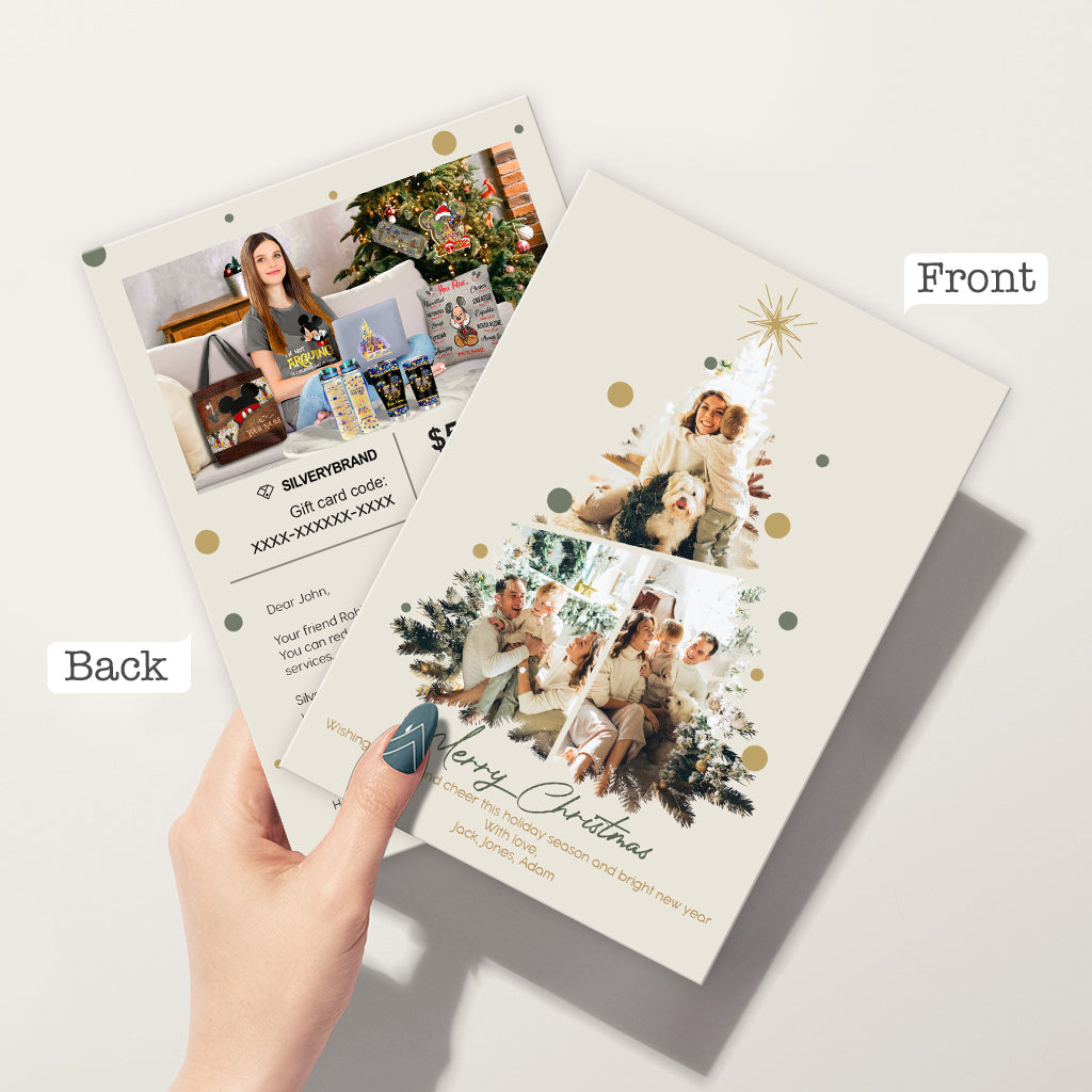 Personalized Greeting Gift Card Merry Christmas