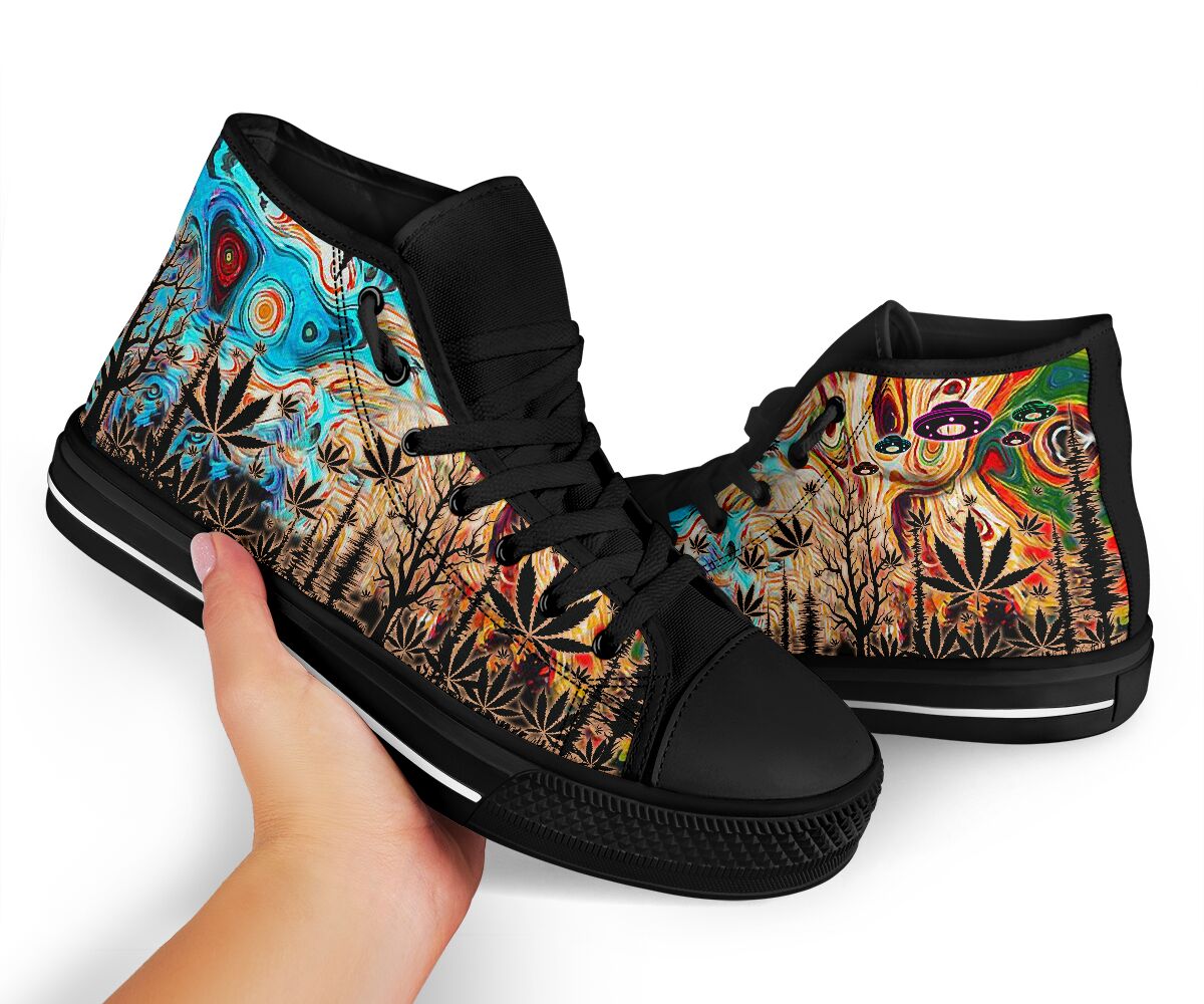Stay High Everyday - Weed High Top Shoes 0822