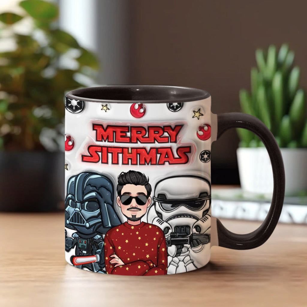 Merry Sithmas - Personalized The Force Accent Mug