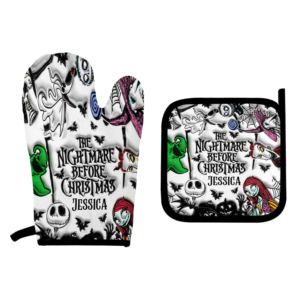 Nightmare - Personalized Nightmare Oven Mitts & Pot Holder Set