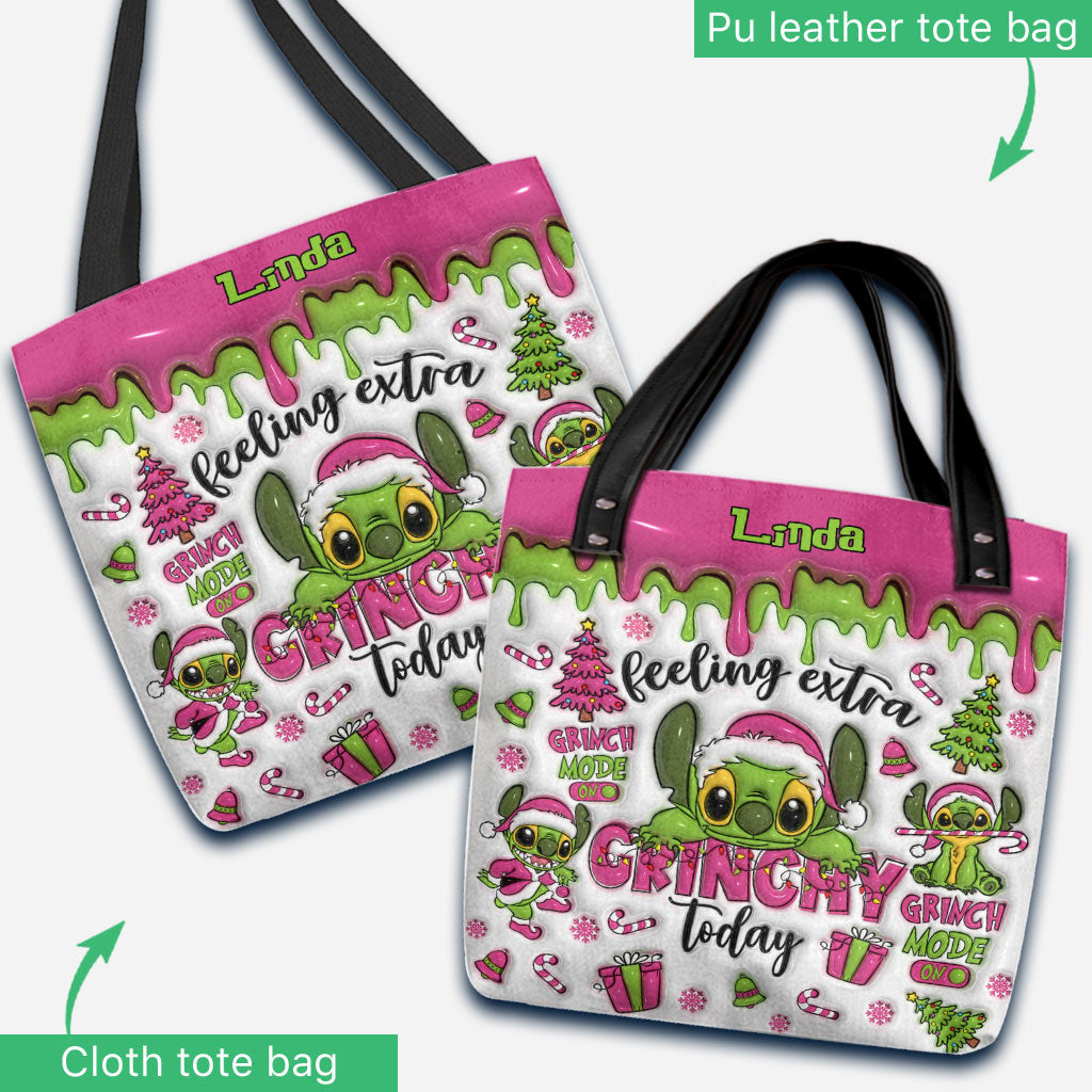 Feeling Extra Grinch Today - Personalized Ohana Tote Bag