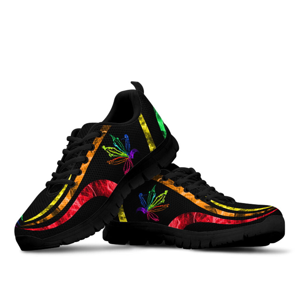 Smokey Rainbow Leaf - Weed Sneakers 0822