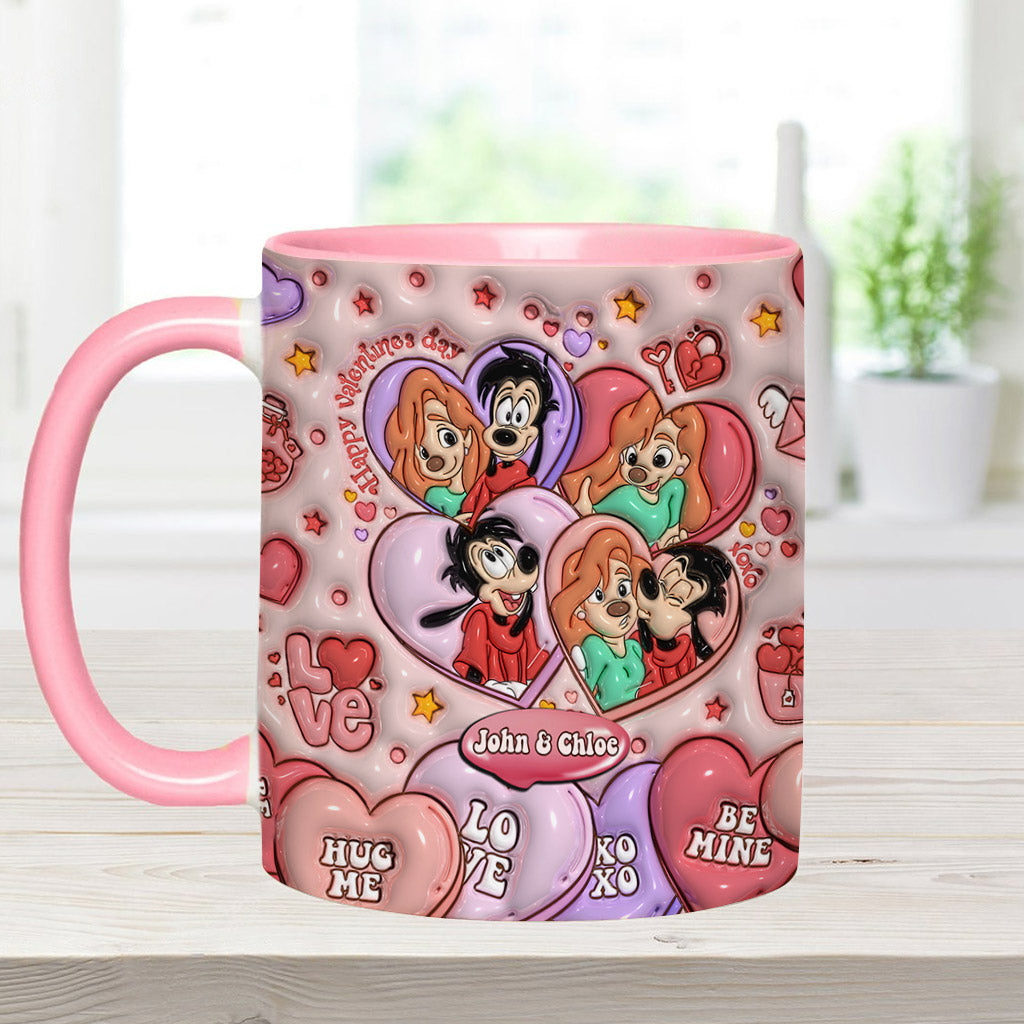 Happy Valentine's Day - Personalized Mouse Accent Mug