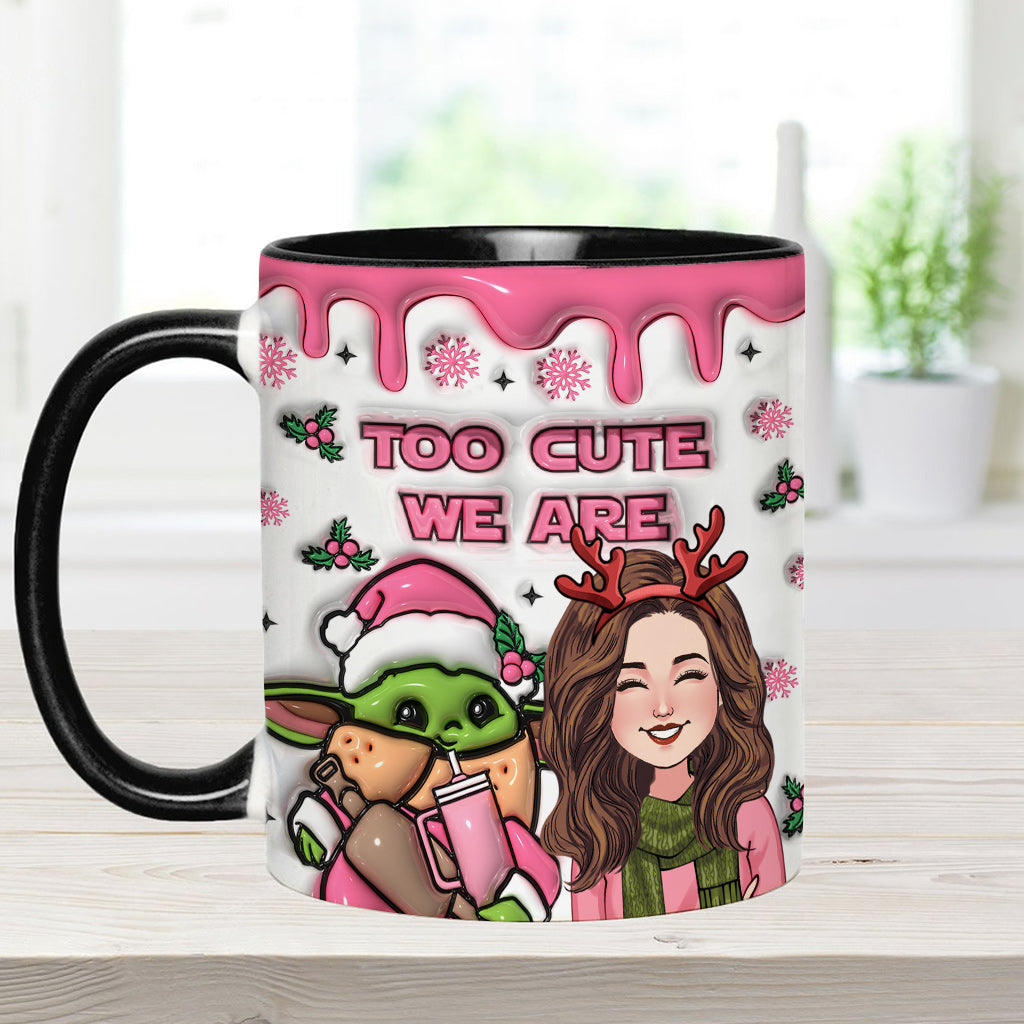 Too Cute We Are - Personalized The Force Accent Mug