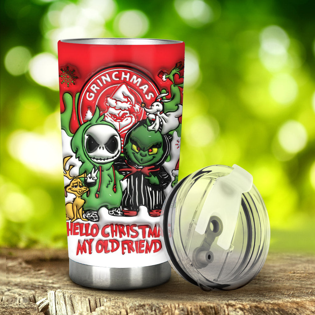 Hello Christmas My Old Friend - Personalized Stole Christmas Tumbler