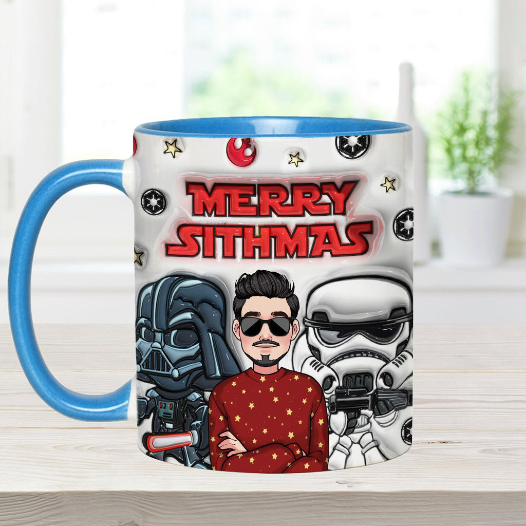 Merry Sithmas - Personalized The Force Accent Mug