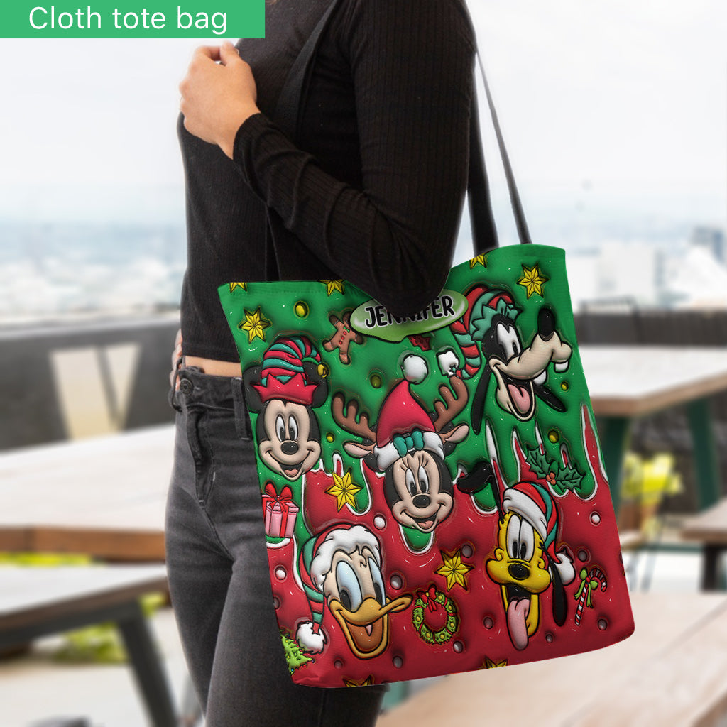 Christmas Is Coming - Personalized Mouse Tote Bag