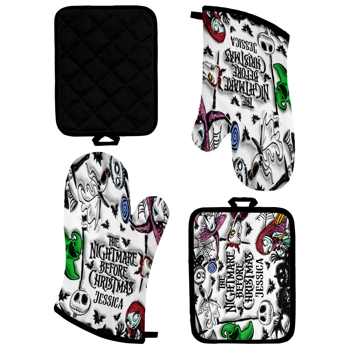 Nightmare - Personalized Nightmare Oven Mitts & Pot Holder Set