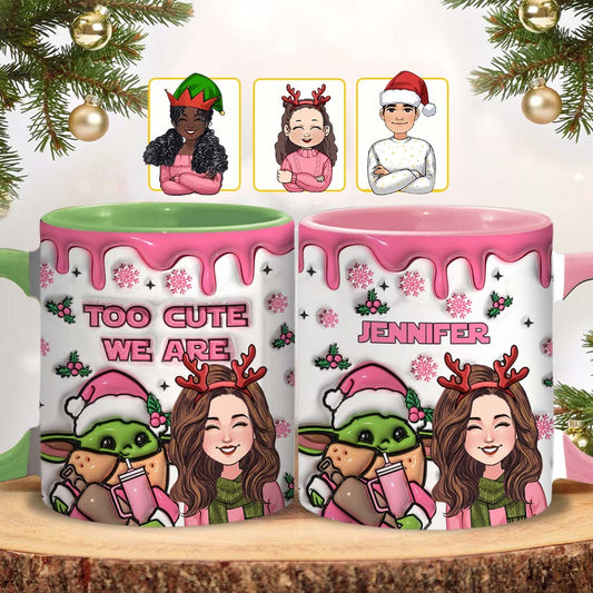 Too Cute We Are - Personalized The Force Accent Mug