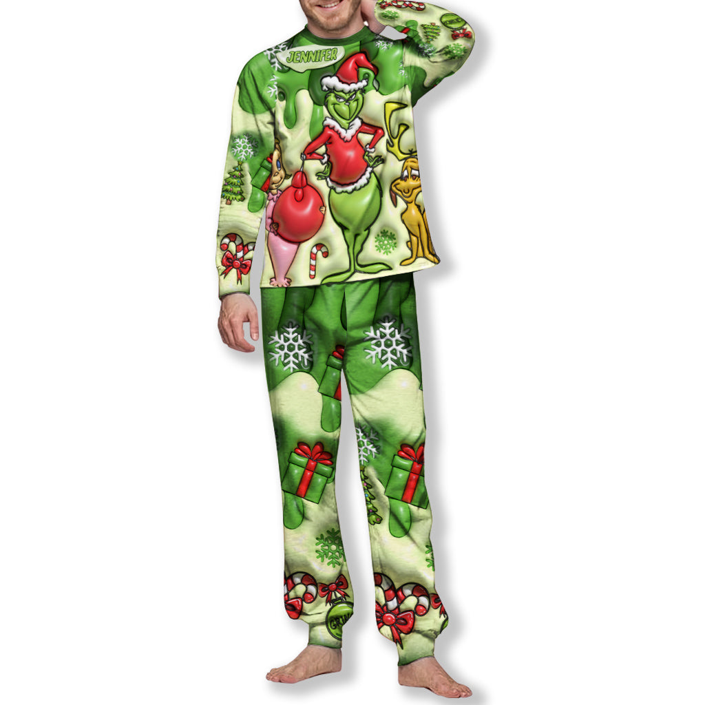 Merry Christmas - Personalized Stole Christmas Pajamas Set