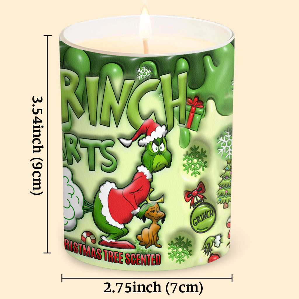Christmas Tree Scented - Stole Christmas Candle With Wooden Lid