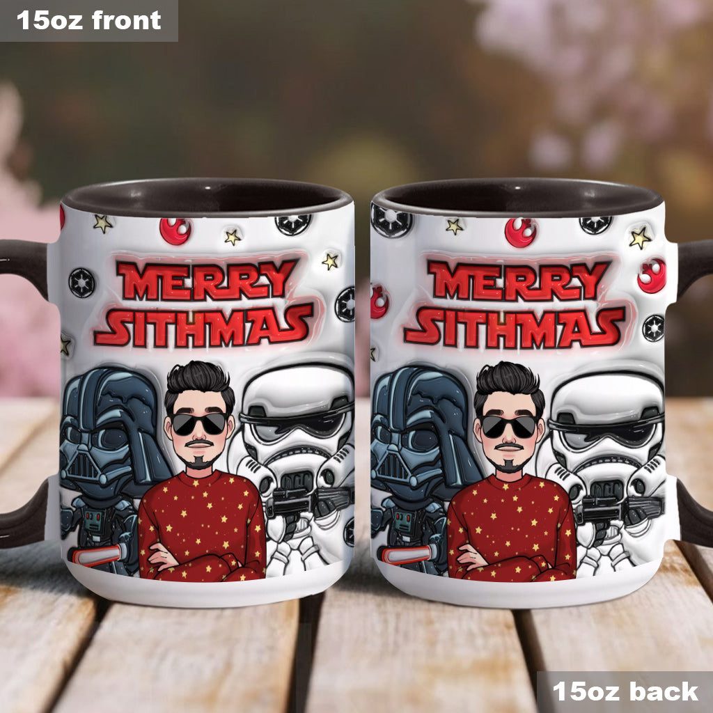 Merry Sithmas - Personalized The Force Accent Mug