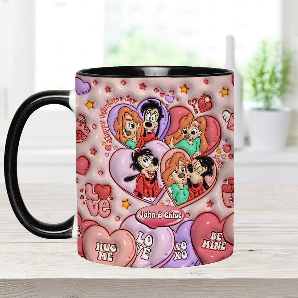 Happy Valentine's Day - Personalized Mouse Accent Mug