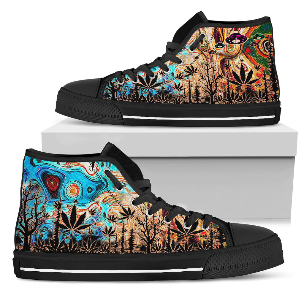 Stay High Everyday - Weed High Top Shoes 0822