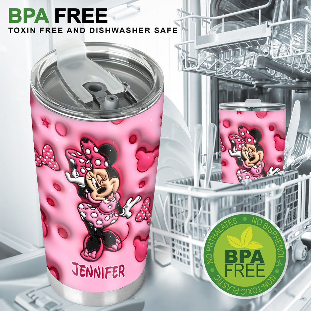 Cute Mouse Custom Name - Personalized Mouse Tumbler