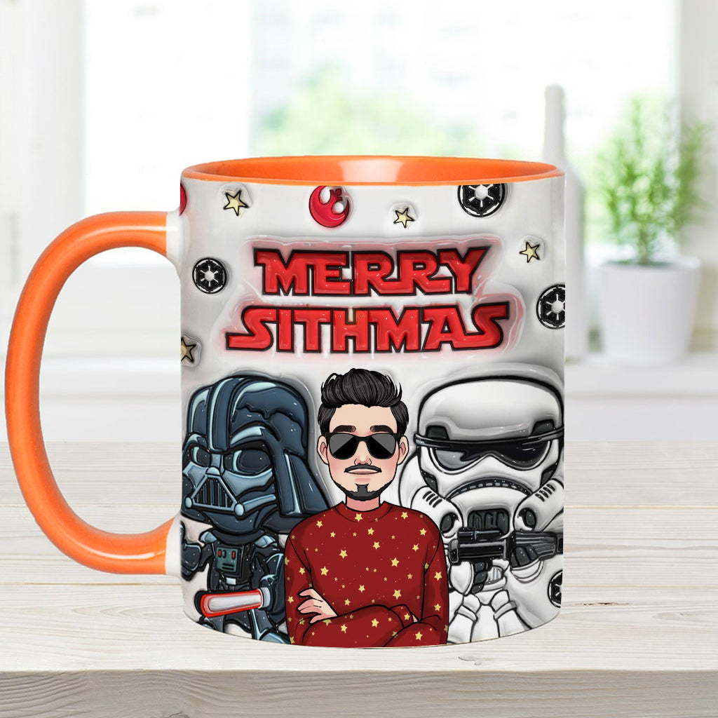 Merry Sithmas - Personalized The Force Accent Mug