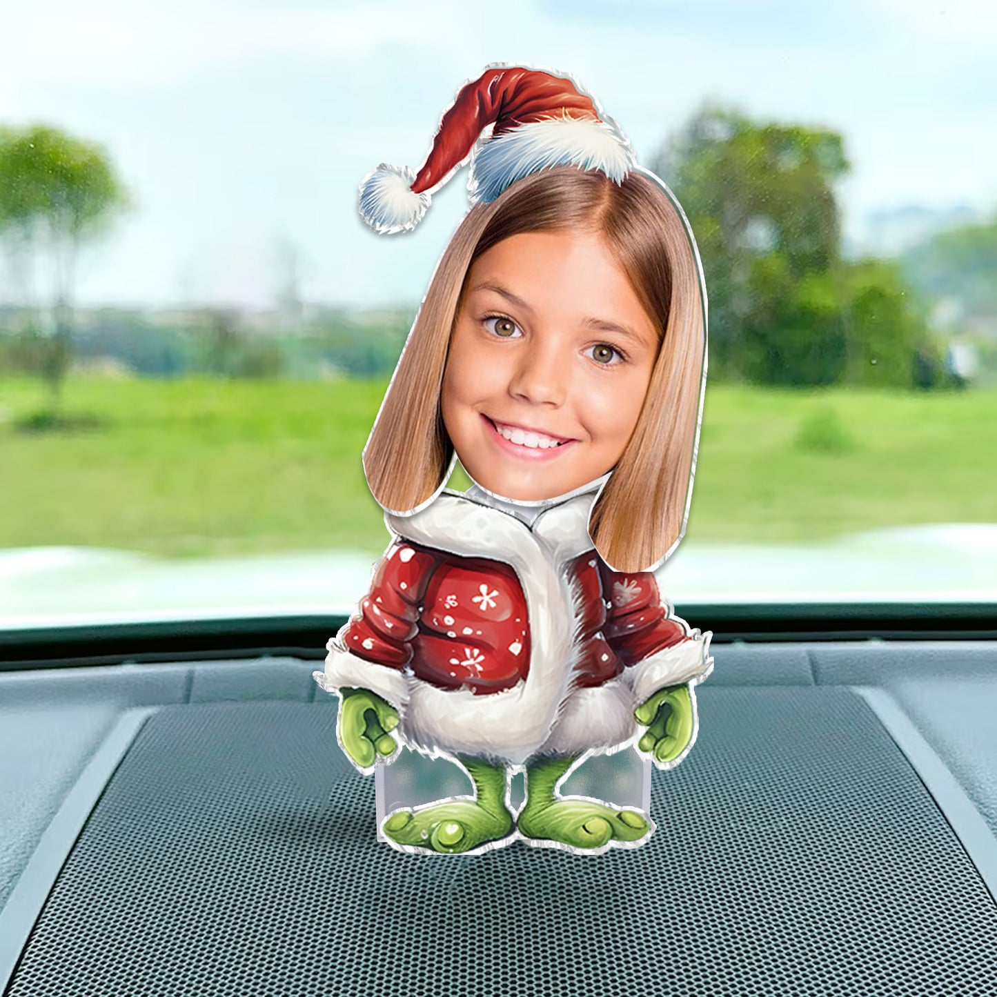 Green Mischief Stolen Christmas - Personalized Stole Christmas Custom Shaking Head