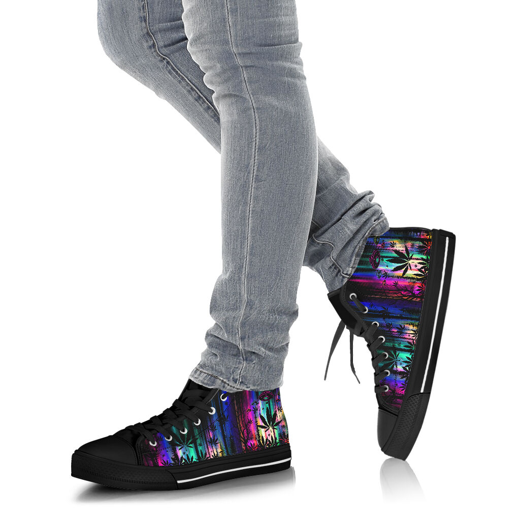 Stay High All Night - Weed High Top Shoes 0822