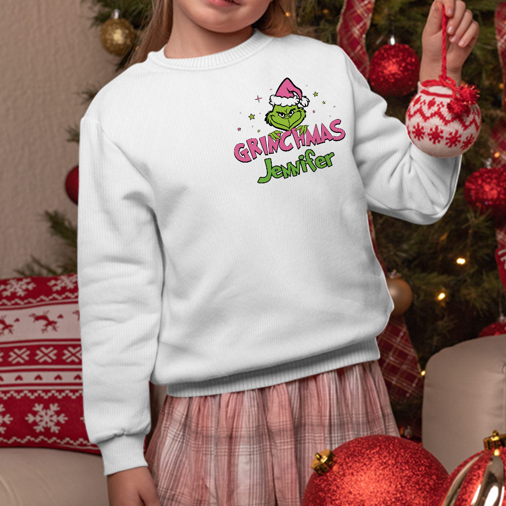 Grinchy On The Inside - Personalized Stole Christmas Ugly Sweater