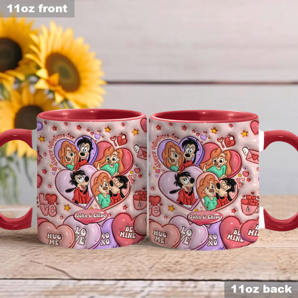 Happy Valentine's Day - Personalized Mouse Accent Mug