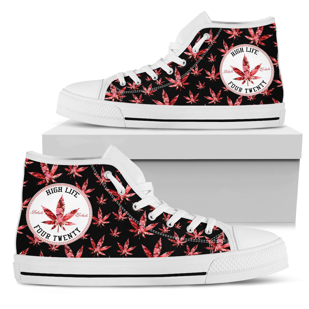High Life Four Twenty - Weed High Top Shoes 0822