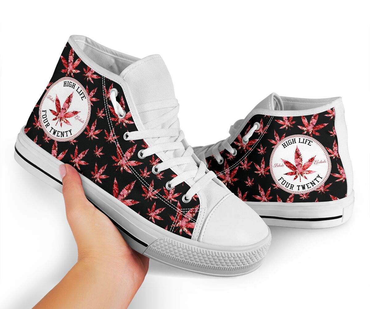 High Life Four Twenty - Weed High Top Shoes 0822
