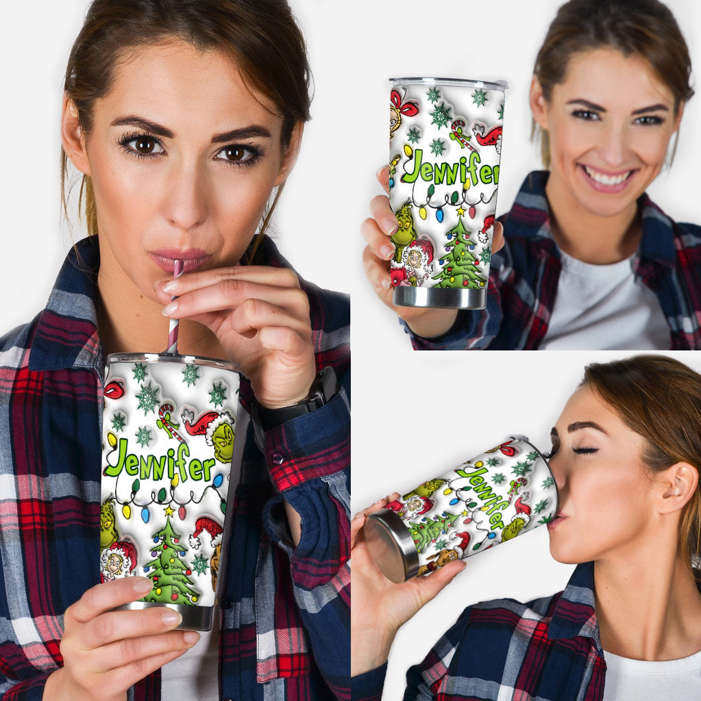 Merry Grinchmas - Personalized Stole Christmas Tumbler