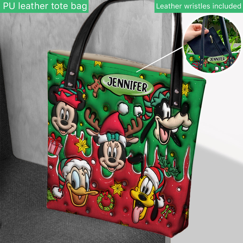 Christmas Is Coming - Personalized Mouse Tote Bag