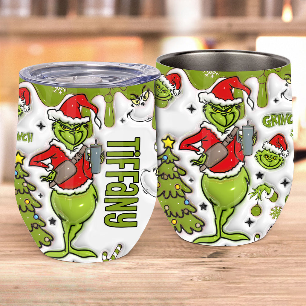 Merry Christmas - Personalized Stole Christmas Wine Tumbler