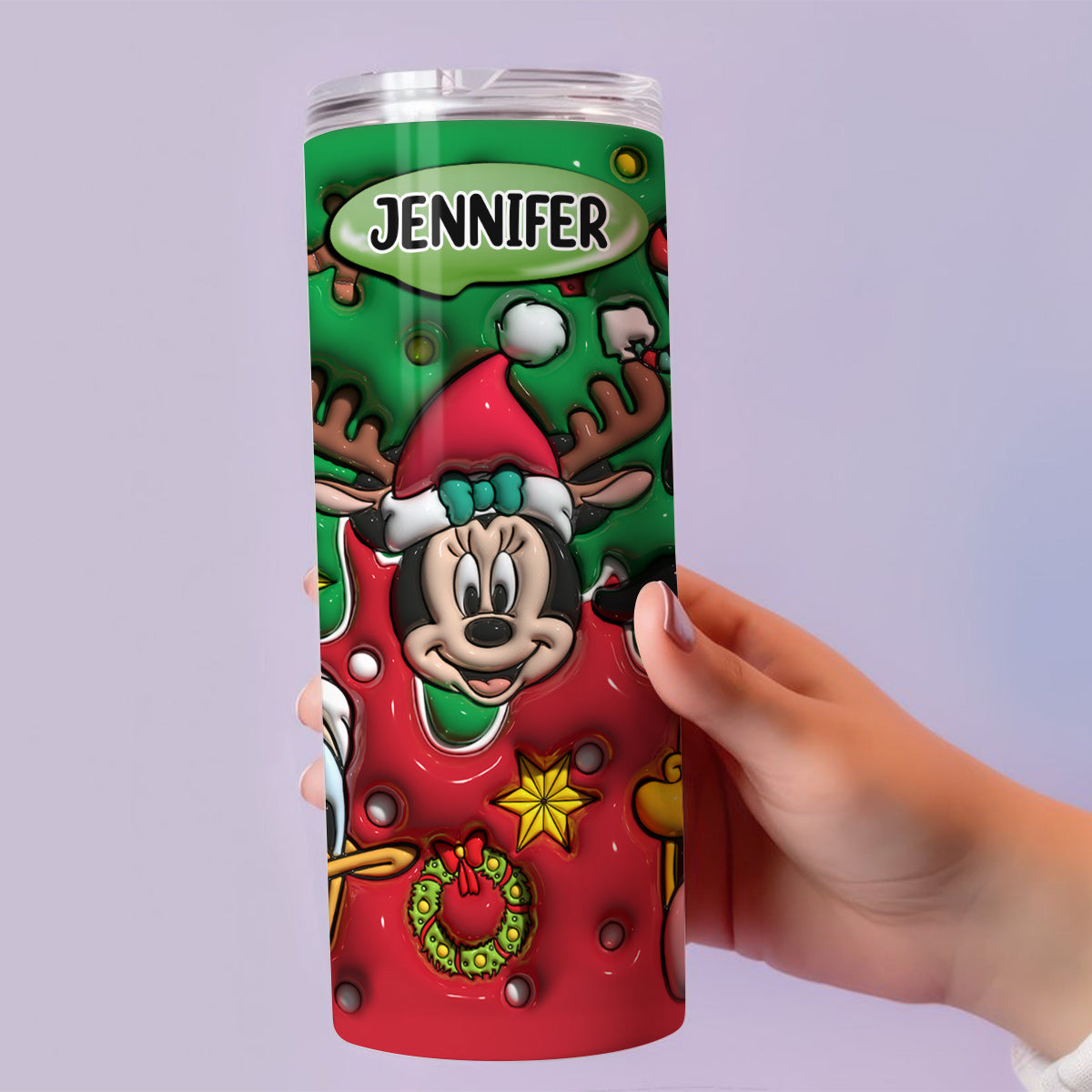 Christmas Is Coming - Personalized Mouse Skinny Tumbler