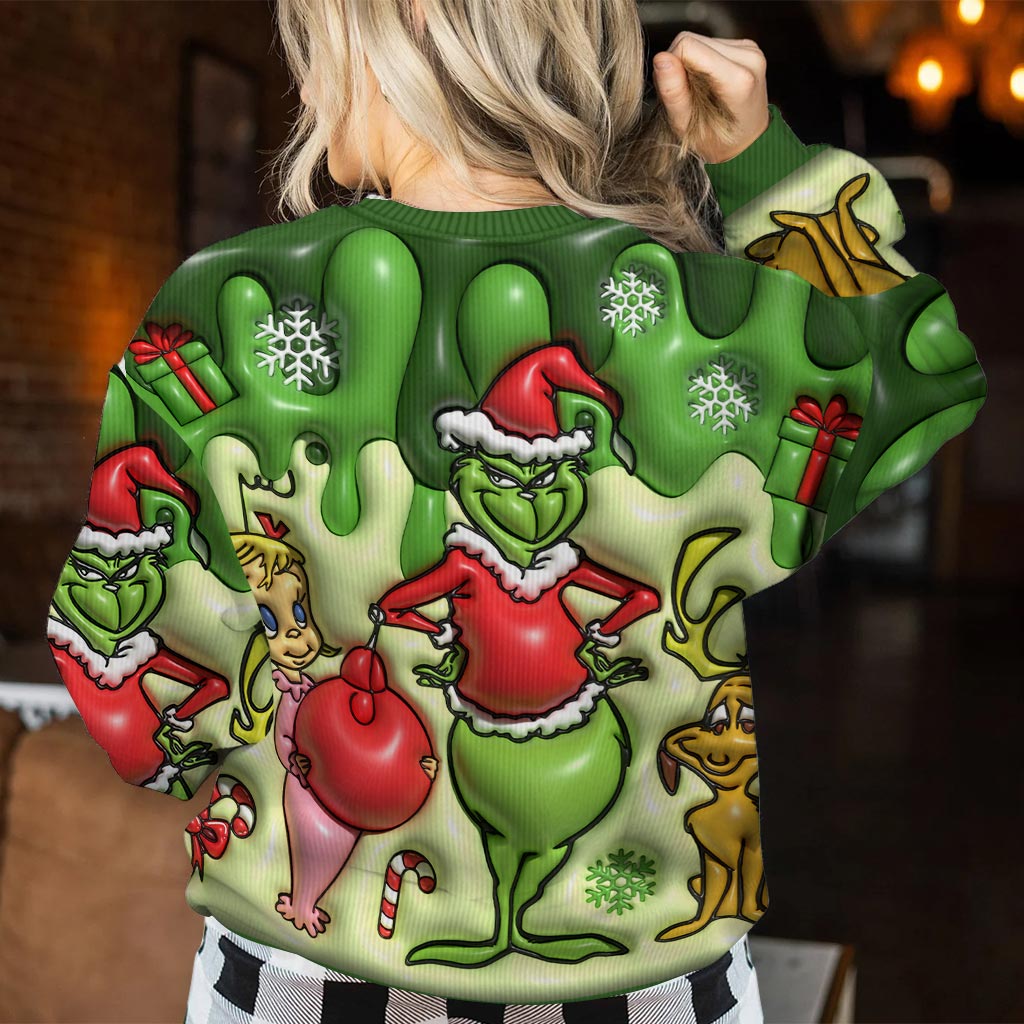 Merry Christmas - Personalized Stole Christmas Ugly Sweater