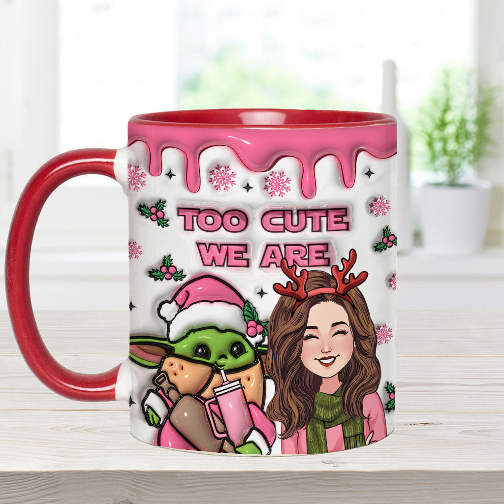 Too Cute We Are - Personalized The Force Accent Mug